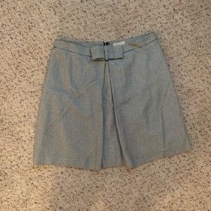 Loft black and white checked skirt